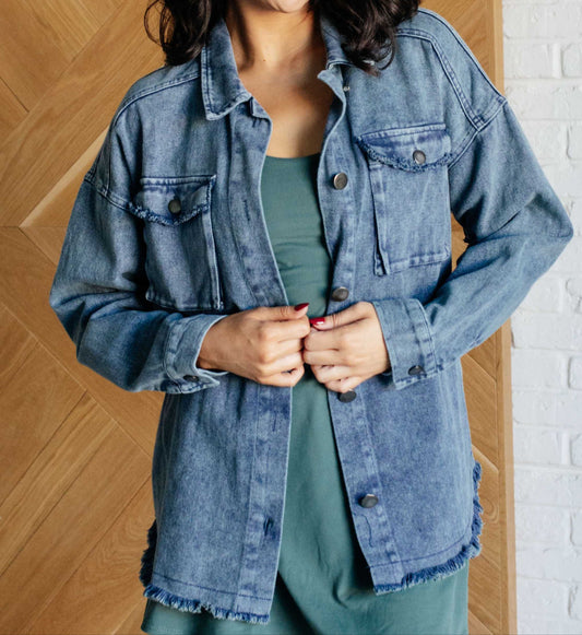 Just In Case Mineral Wash Shacket